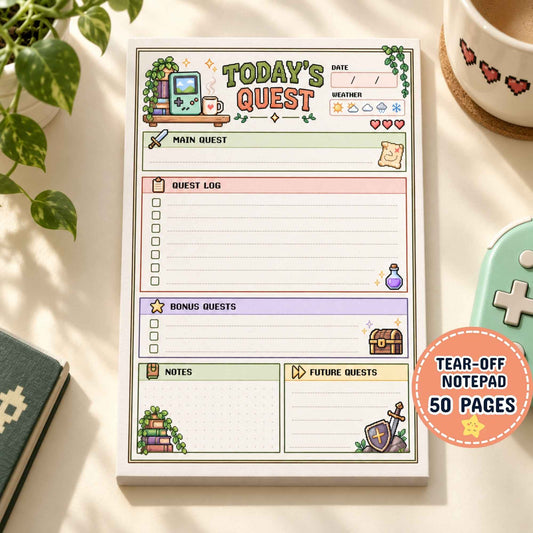 Cozy Gamer Planner Pad