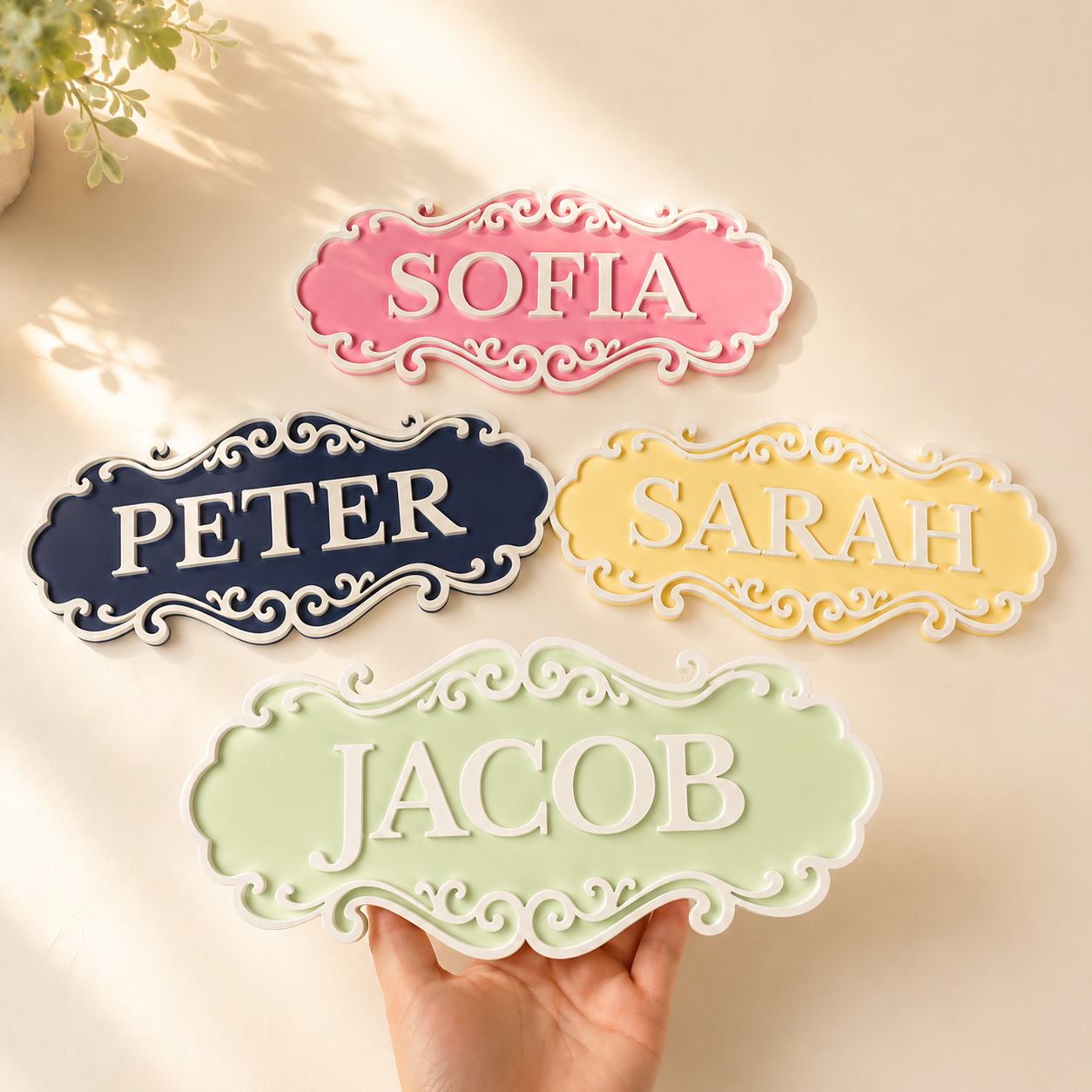 Personalized Vintage Room Door Name Plaque