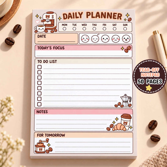 Coffee Time Planner Pad