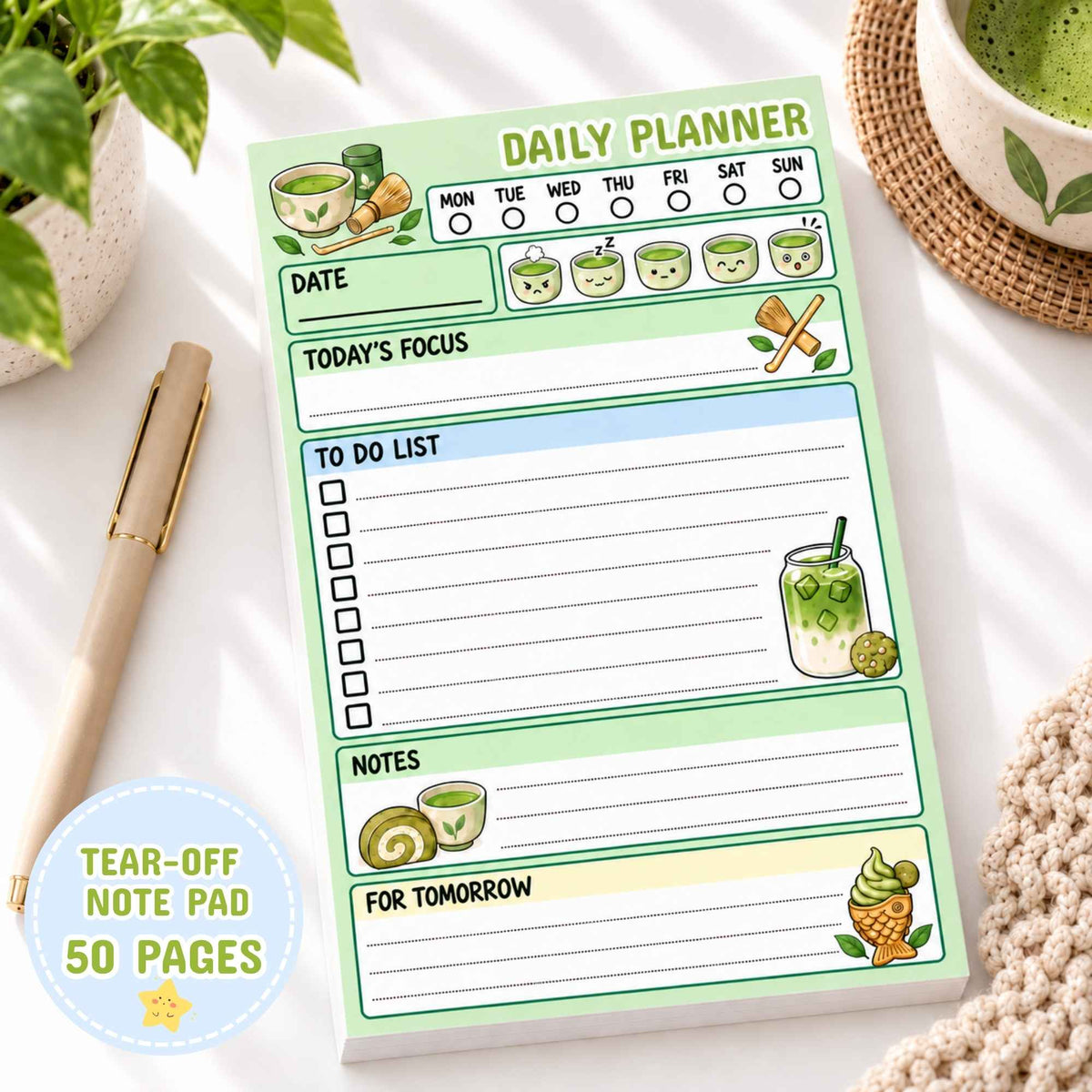 Matcha Planner NPad