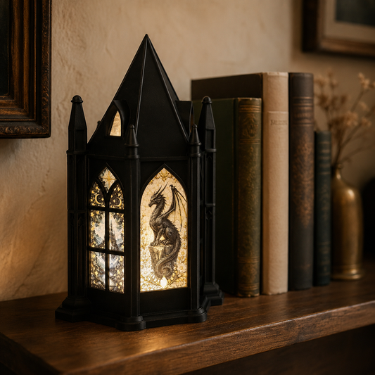 Stained Glass Cathedral Lamp