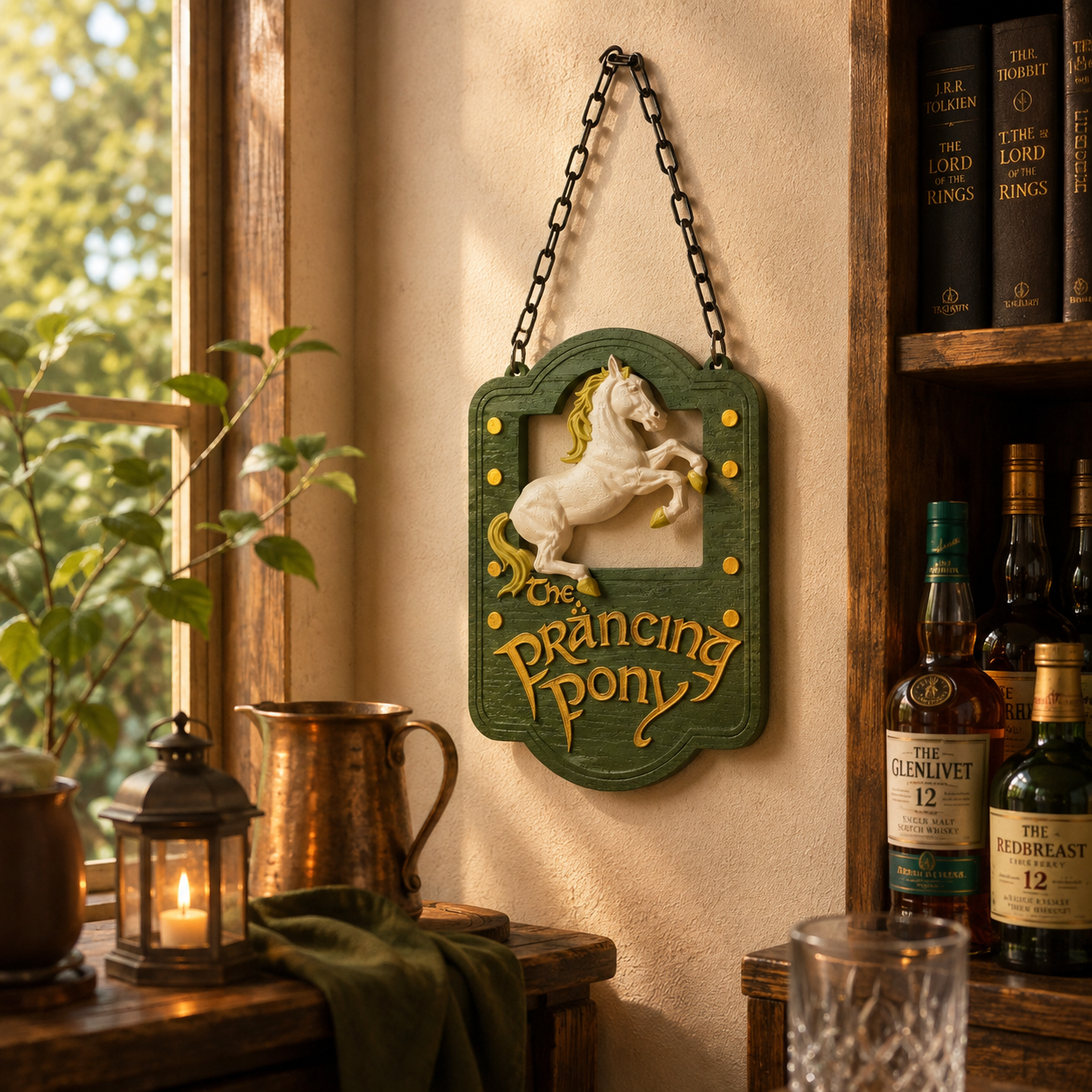 The Prancing Pony Hanging Tavern Sign