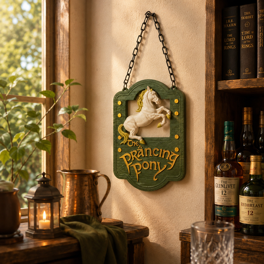 The Prancing Pony Hanging Tavern Sign
