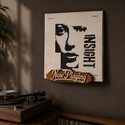 Art Deco Now Playing Vinyl Record Holder