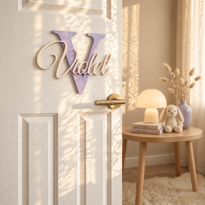 Custom Initial Wall or Door Name Sign