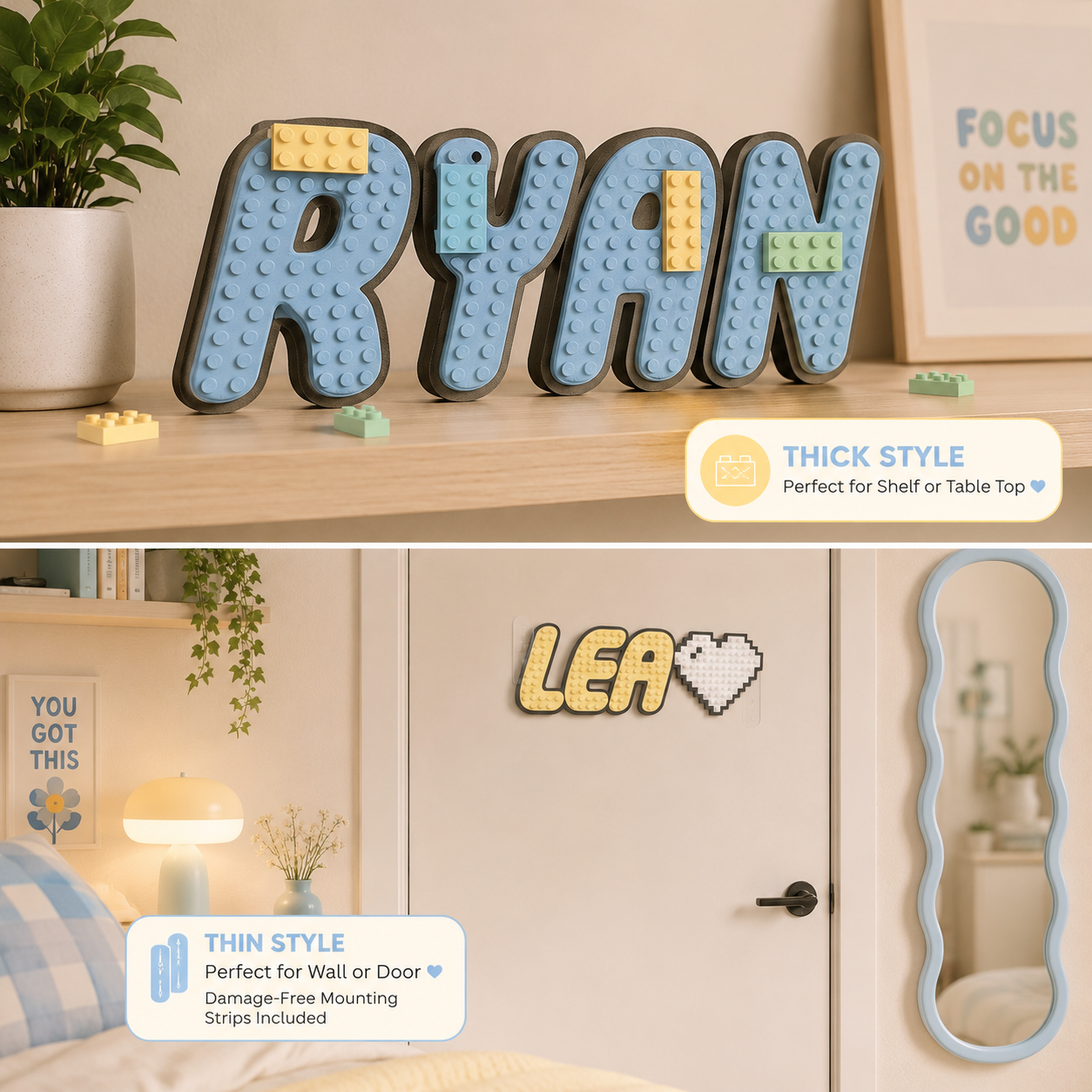 Customized Brick Toy Nameplate