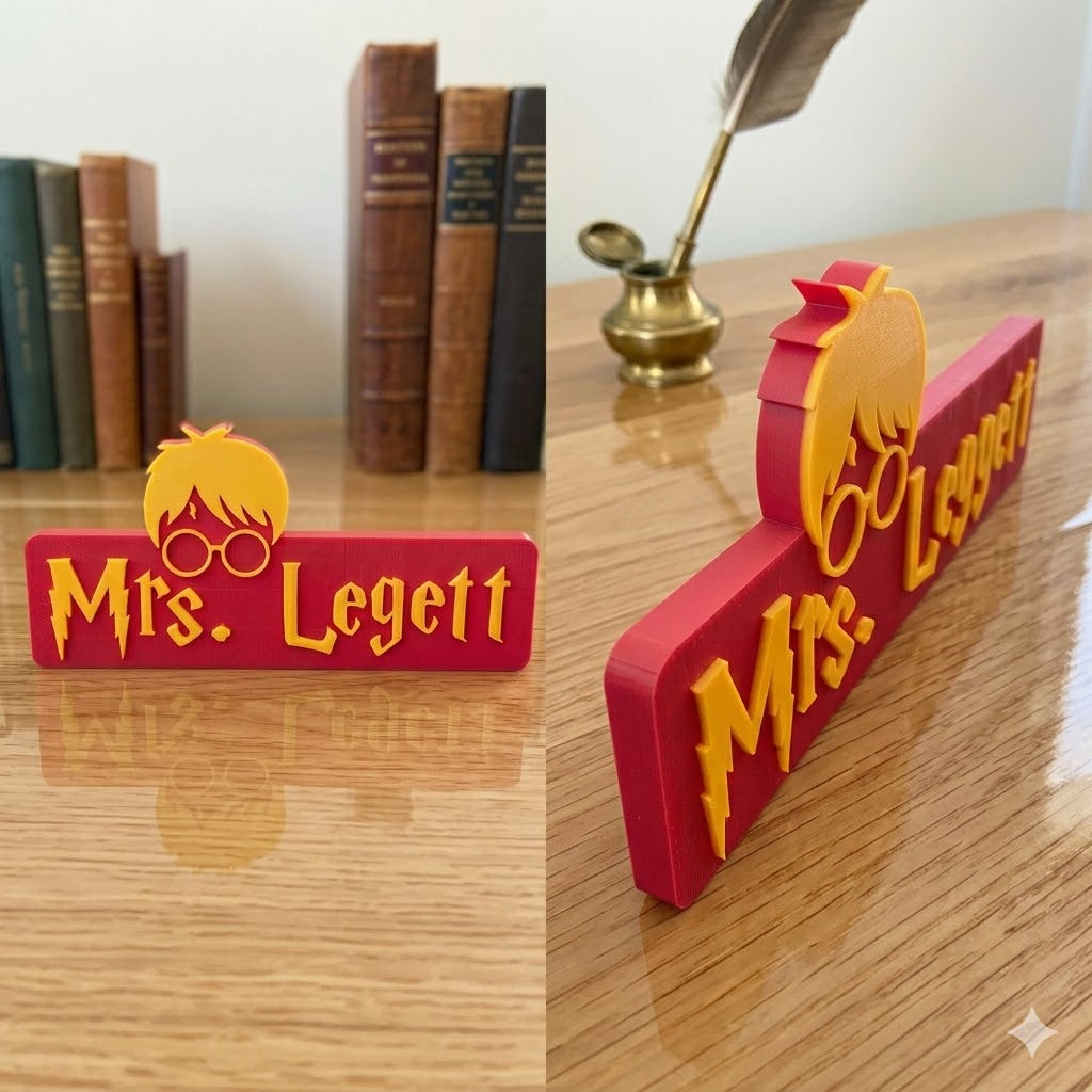 Personalized Wizard Name Plate