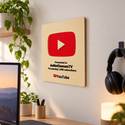 Content Creator Milestone Plaque