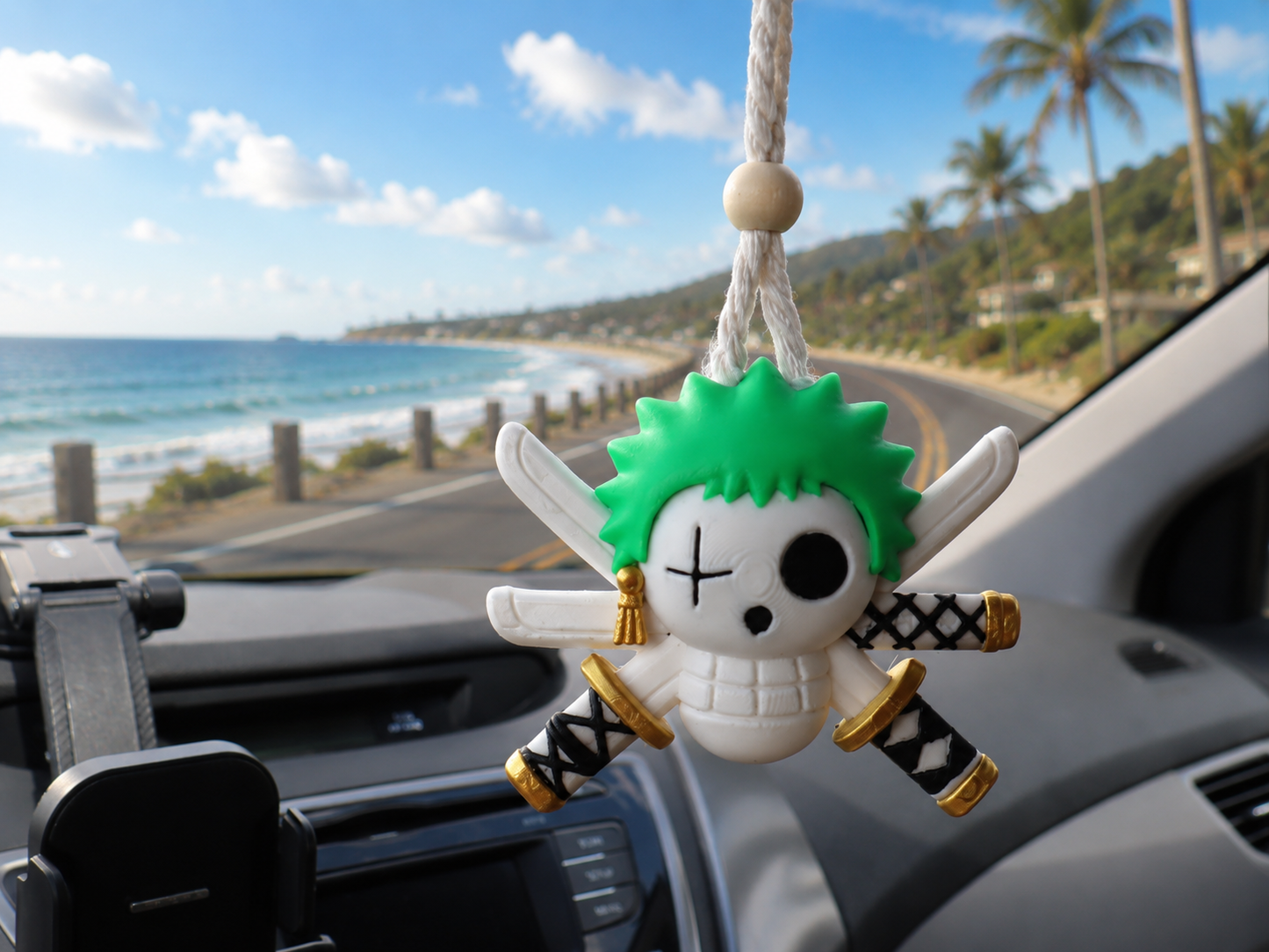 One Piece Straw Hat Car Freshener